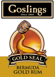 GOSLINGS GOLD SEAL BERMUDA GOLD RUM SINCE 1806 logo