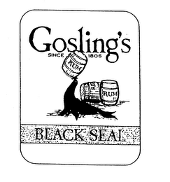 GOSLING'S SINCE 1806 RUM BLACK SEAL logo