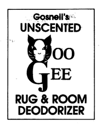 GOSNELL'S UNSCENTED OOO GEE RUG & ROOM DEODORIZER logo