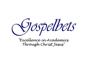GOSPELBETS "EXCELLENCE IN ACADEMICS THROUGH CHRIST JESUS" logo