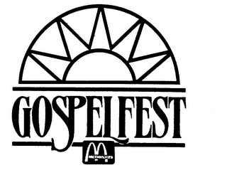GOSPELFEST MCDONALD'S M logo
