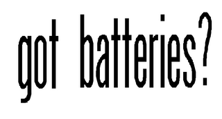 GOT BATTERIES? logo
