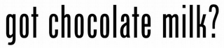 GOT CHOCOLATE MILK? logo