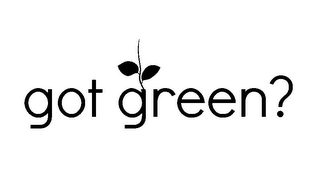 GOT GREEN? logo