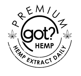 GOT HEMP? PREMIUM HEMP EXTRACT DAILY logo