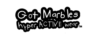 GOT MARBLES HYPER ACTIVE WEAR logo
