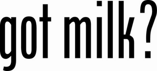 GOT MILK? logo