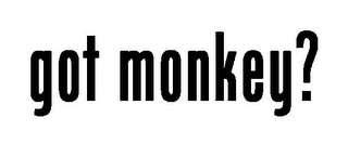GOT MONKEY? logo