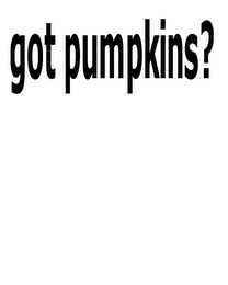 GOT PUMPKINS? logo