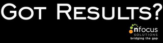 GOT RESULTS? NFOCUS SOLUTIONS BRIDGING THE GAP logo