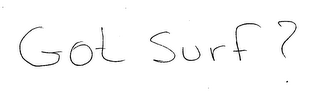 GOT SURF? logo