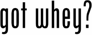 GOT WHEY? logo
