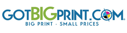 GOTBIGPRINT.COM BIG PRINT - SMALL PRICES logo
