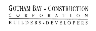 GOTHAM BAY CONSTRUCTION CORPORATION BUILDERS DEVELOPERS logo