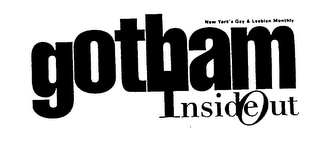 GOTHAM INSIDE OUT - NEW YORK'S GAY & LESBIAN MONTHLY logo