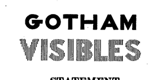 GOTHAM VISIBLES logo
