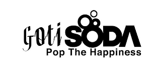 GOTISODA POP THE HAPPINESS logo