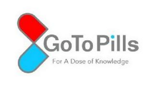 GOTOPILLS FOR A DOSE OF KNOWLEDGE logo
