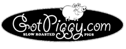 GOTPIGGY.COM SLOW ROASTED PIGS logo