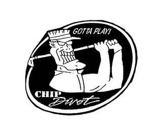 GOTTA PLAY! CHIP DIVOT logo