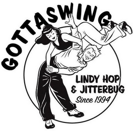 GOTTASWING LINDY HOP & JITTERBUG SINCE 1994 logo