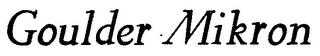 GOULDER MIKRON logo