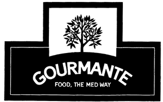 GOURMANTE FOOD, THE MED WAY logo