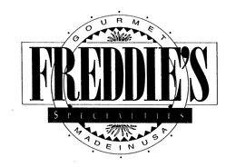 GOURMET FREDDIE'S SPECIALTIES MADE IN USA logo