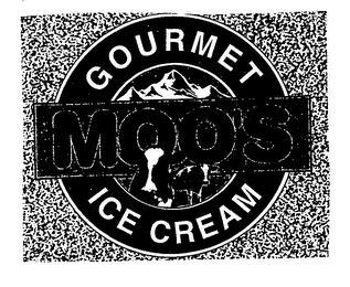 GOURMET MOO'S ICE CREAM logo