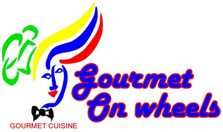 GOURMET ON WHEELS GOURMET CUISINE logo
