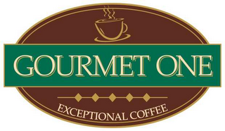GOURMET ONE EXCEPTIONAL COFFEE logo