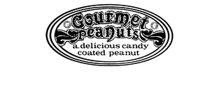 GOURMET PEANUTS A DELICIOUS CANDY COATED PEANUT logo