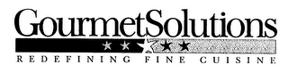 GOURMET SOLUTIONS REDEFINING FINE CUISINE logo