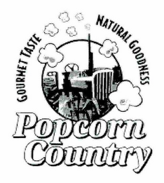 GOURMET TASTE NATURAL GOODNESS POPCORN COUNTRY logo
