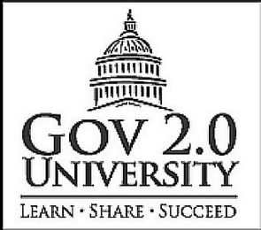 GOV 2.0 UNIVERSITY LEARN · SHARE · SUCCEED logo