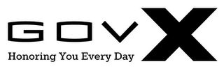 GOV X HONORING YOU EVERY DAY logo