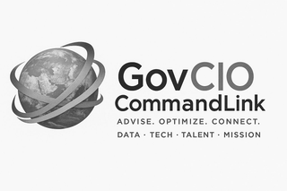 GOVCIO COMMANDLINK ADVISE. OPTIMIZE. CONNECT. DATA · TECH · TALENT · MISSION logo