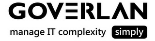GOVERLAN MANAGE IT COMPLEXITY SIMPLY logo