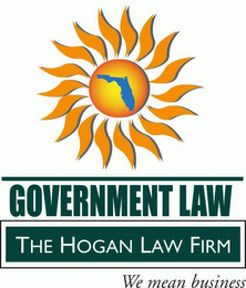 GOVERNMENT LAW THE HOGAN LAW FIRM WE MEAN BUSINESS logo
