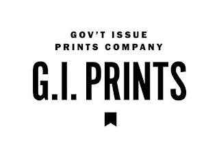 GOV'T ISSUE PRINTS COMPANY G.I. PRINTS logo