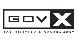 GOVX FOR MILITARY & GOVERNMENT logo