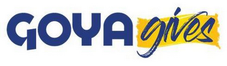 GOYA GIVES logo