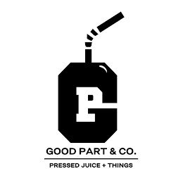 GP GOOD PART & CO. PRESSED JUICE + THINGS logo