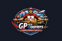 GP GP COURIERS OSHA HIPAA T.W.I.C logo