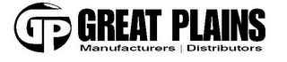 GP GREAT PLAINS MANUFACTURERS | DISTRIBUTORS logo