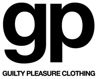 GP GUILTY PLEASURE CLOTHING logo