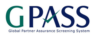 GPASS GLOBAL PARTNER ASSURANCE SCREENING SYSTEM logo