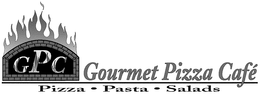 GPC GOURMET PIZZA CAFÉ PIZZA PASTA SALADS logo