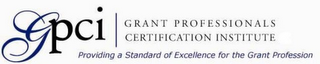 GPCI GRANT PROFESSIONALS CERTIFICATION INSTITUTE PROVIDING A STANDARD OF EXCELLENCE FOR THE GRANT PROFESSION logo
