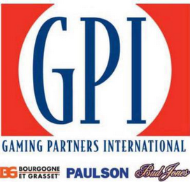 GPI GAMING PARTNERS INTERNATIONAL BG BOURGOGNE ET GRASSET PAULSON BUDJONES logo